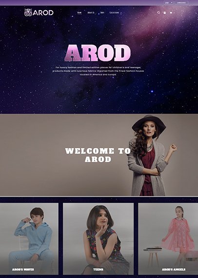 Arod website preview | Design Creatify