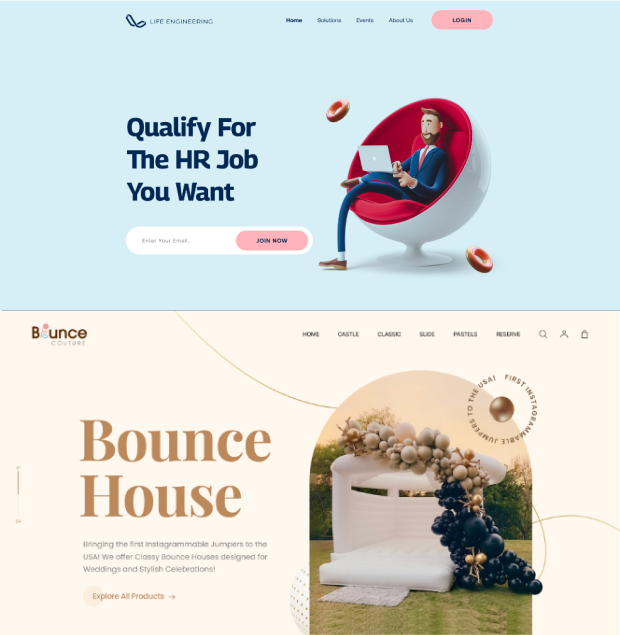 Website and digital packages preview | Design Creatify